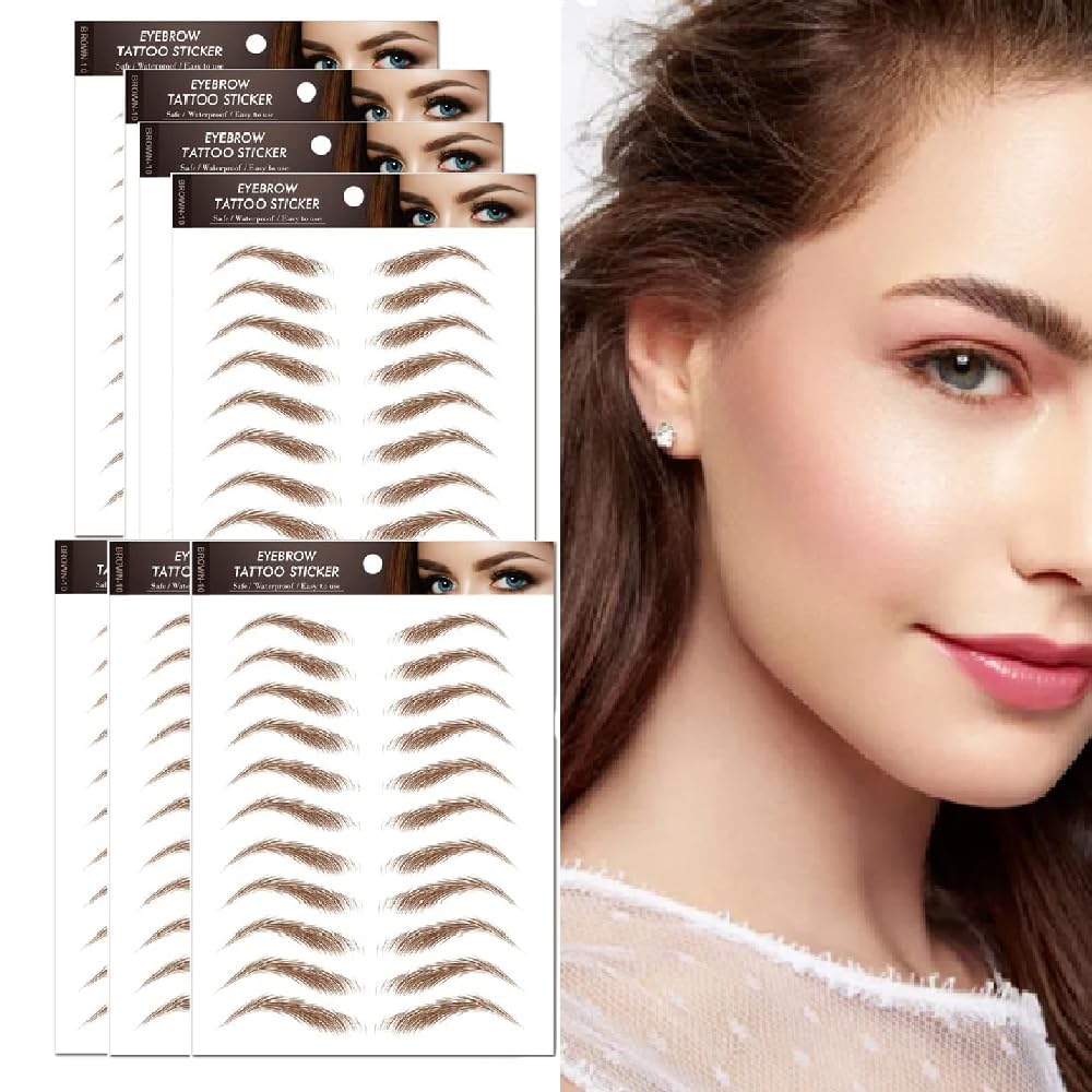 Pagkamit ng Perpektong Hugis na Brow gamit ang 4D Eyebrows Tattoo at False Eyebrows Makeup Sticker