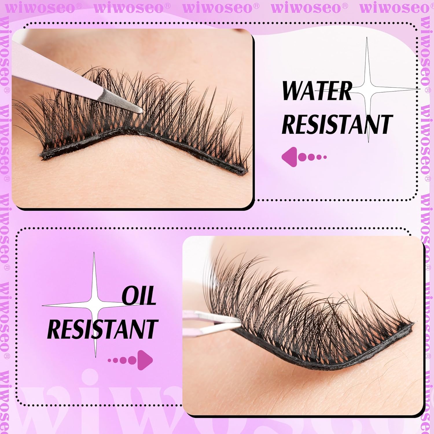 Kunin ang Perpektong Pagtingin gamit ang Self-Adhesive Wispy Fluffy Lashes ng Pingdu Sparkling Eyelash®