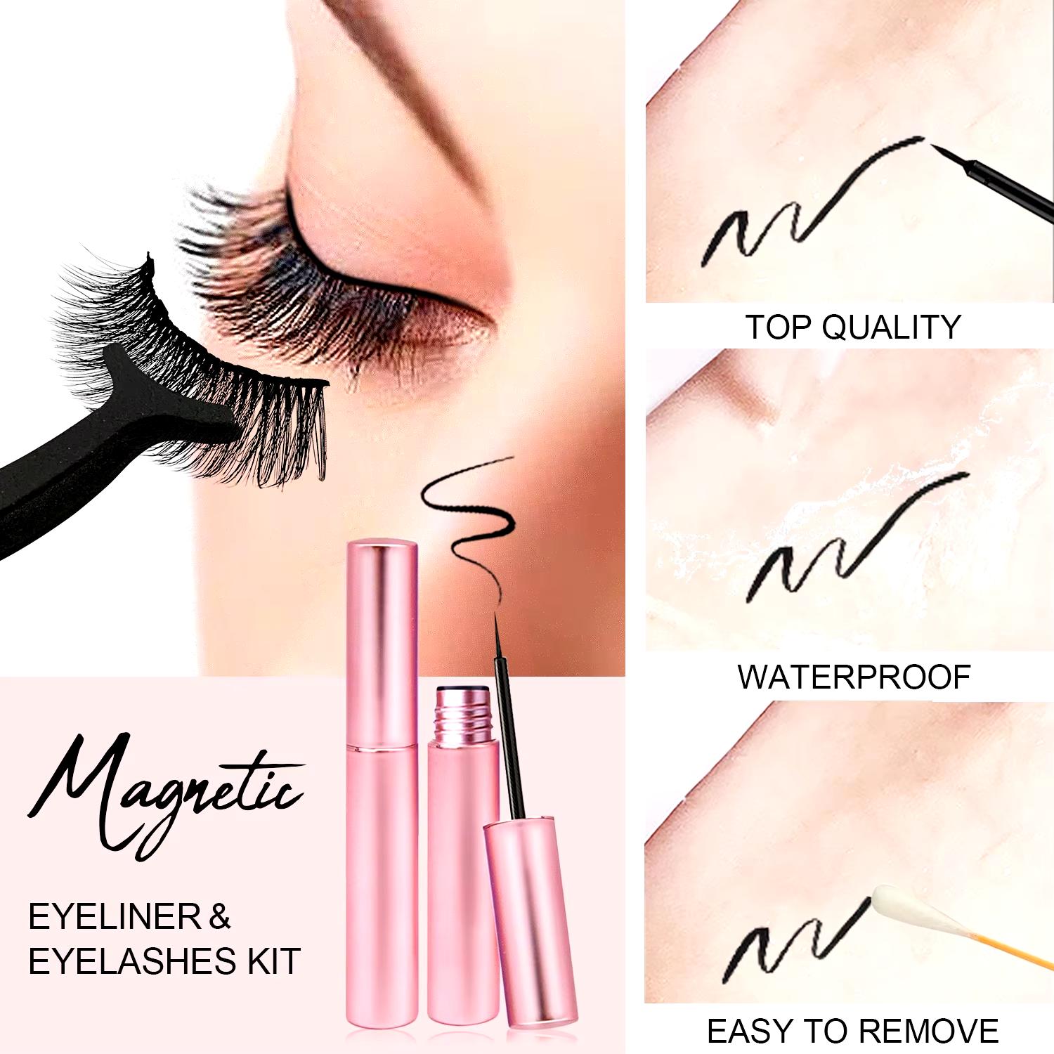 Ang Kailangan Mong Malaman Tungkol sa Synthetic Silk Magnetic Eyelashes na may Eyeliner Kit