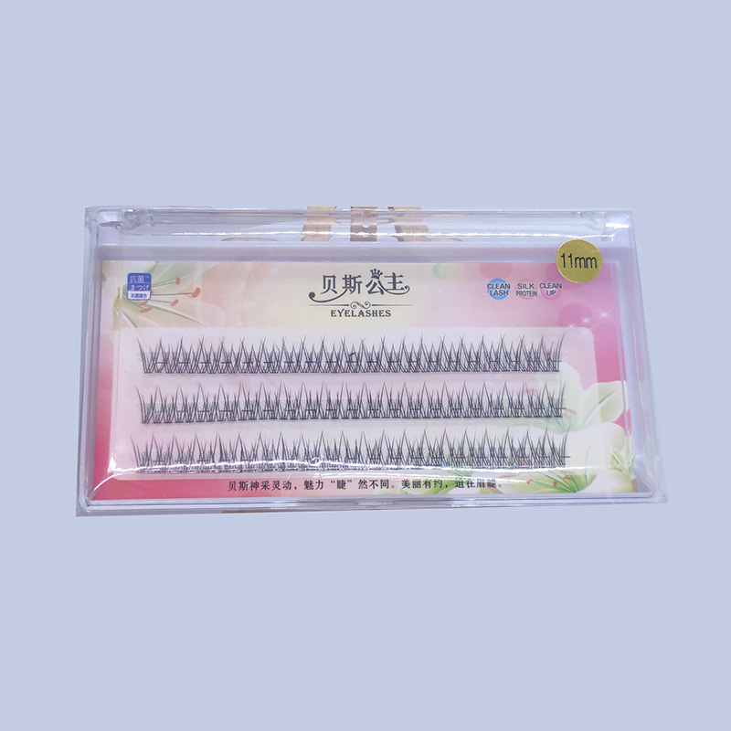 Mga DIY Eyelash Extension Indibidwal na fishtail Cluster Lashes 10mm