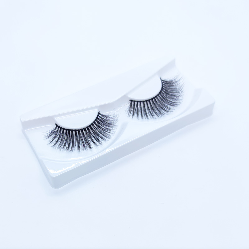 5D False Mink Lashes Silk eyelashes Soft Dramatic Natural Look 1 Pares