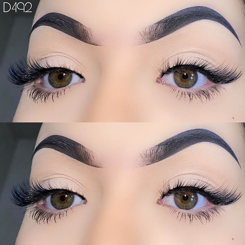 5 Pares na Maliliit na Pilikmata Natural na Mukha May pakpak na pilikmata 7mm-17mm