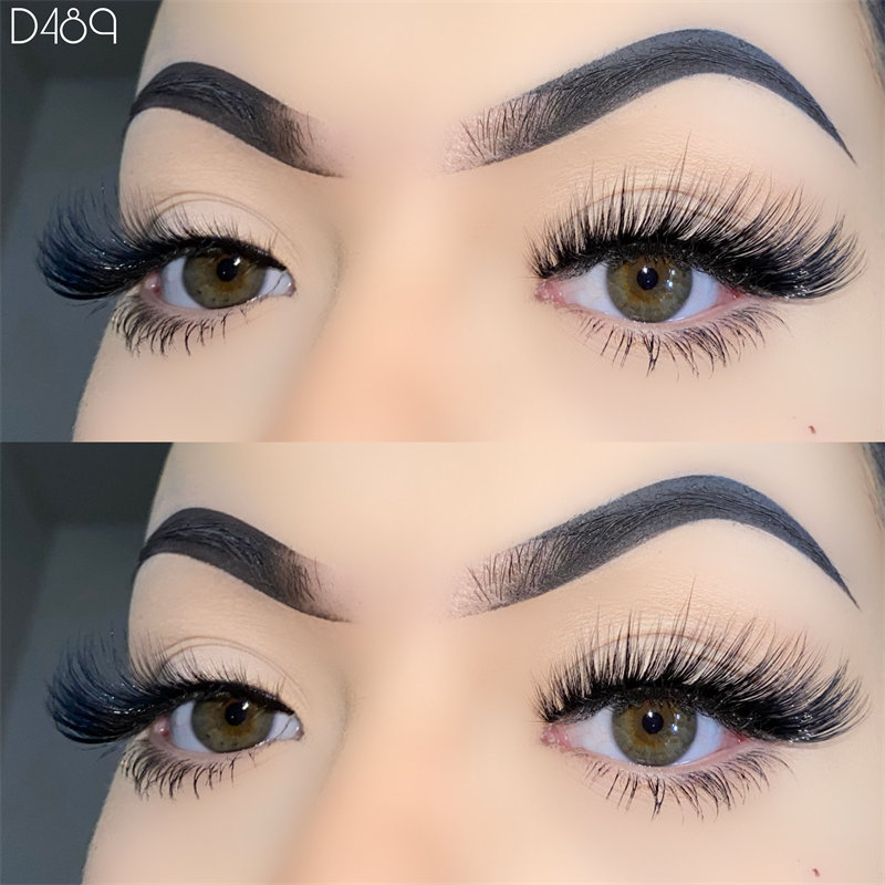 3D na Dami ng Cat-eye Lashes Strip ng Fake Eyelashes