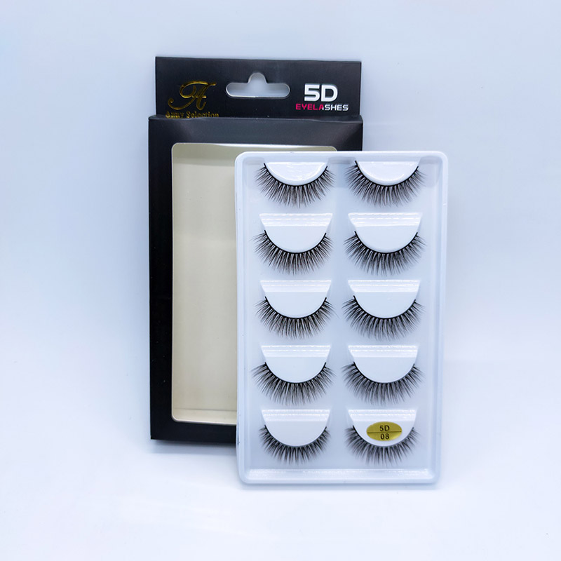 Dramatic Long Thick Volume Fake EyeLash Crisscross Maninipis Lashes 5 Pares