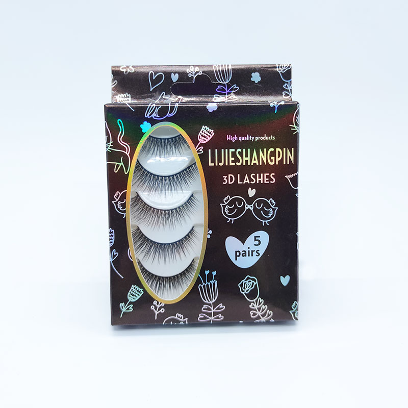Mahalagang Faux Mink 3D Eyelashes 5 Multi-Pack Soft Cotton Band