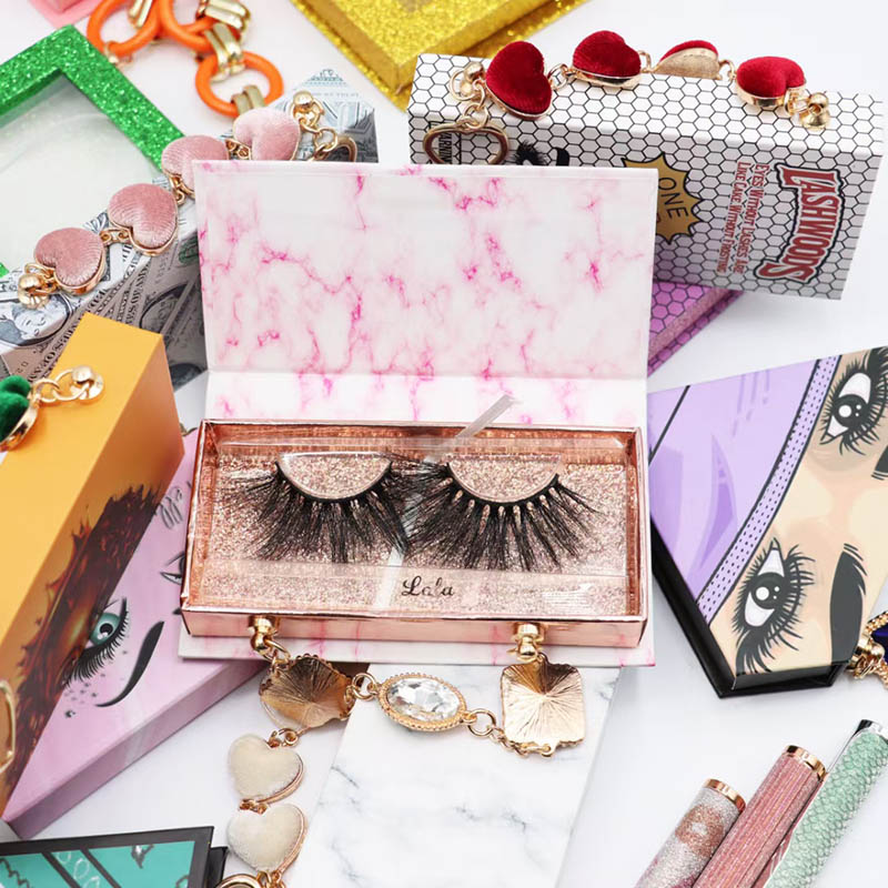 Mga False Eyelashes Packaging Box Mga Lalagyan na Walang laman na Lash