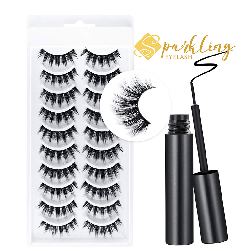 Magnetic Eyeliner Eyelash Suit Pribadong Label Faux Mink Magnetic Eyelash