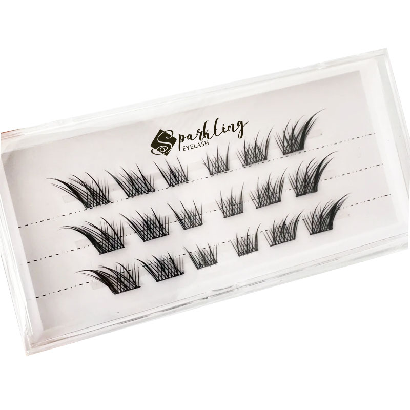 Pre-glued fox eye lash extension