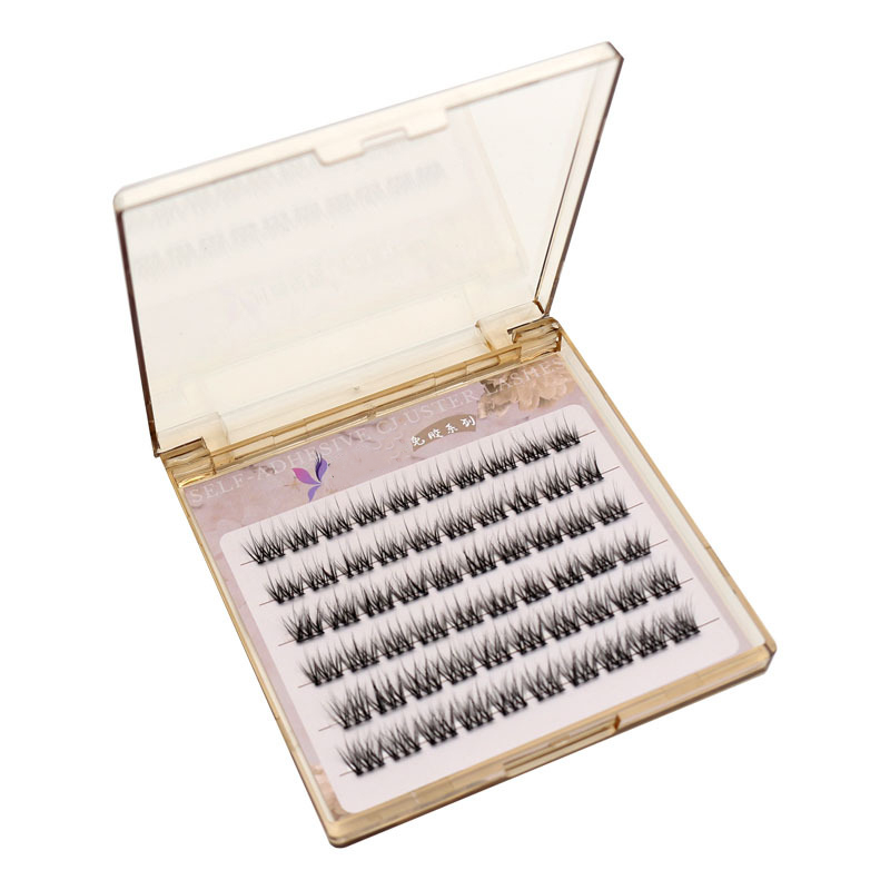 Self adhesive eyelash extensions DIY lash clusters